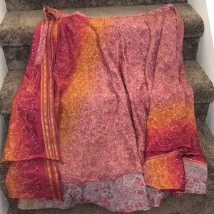 Beautiful silk wrap skirt!